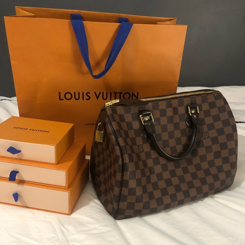 Louis Vuitton Speedy 30 Damier Ebene